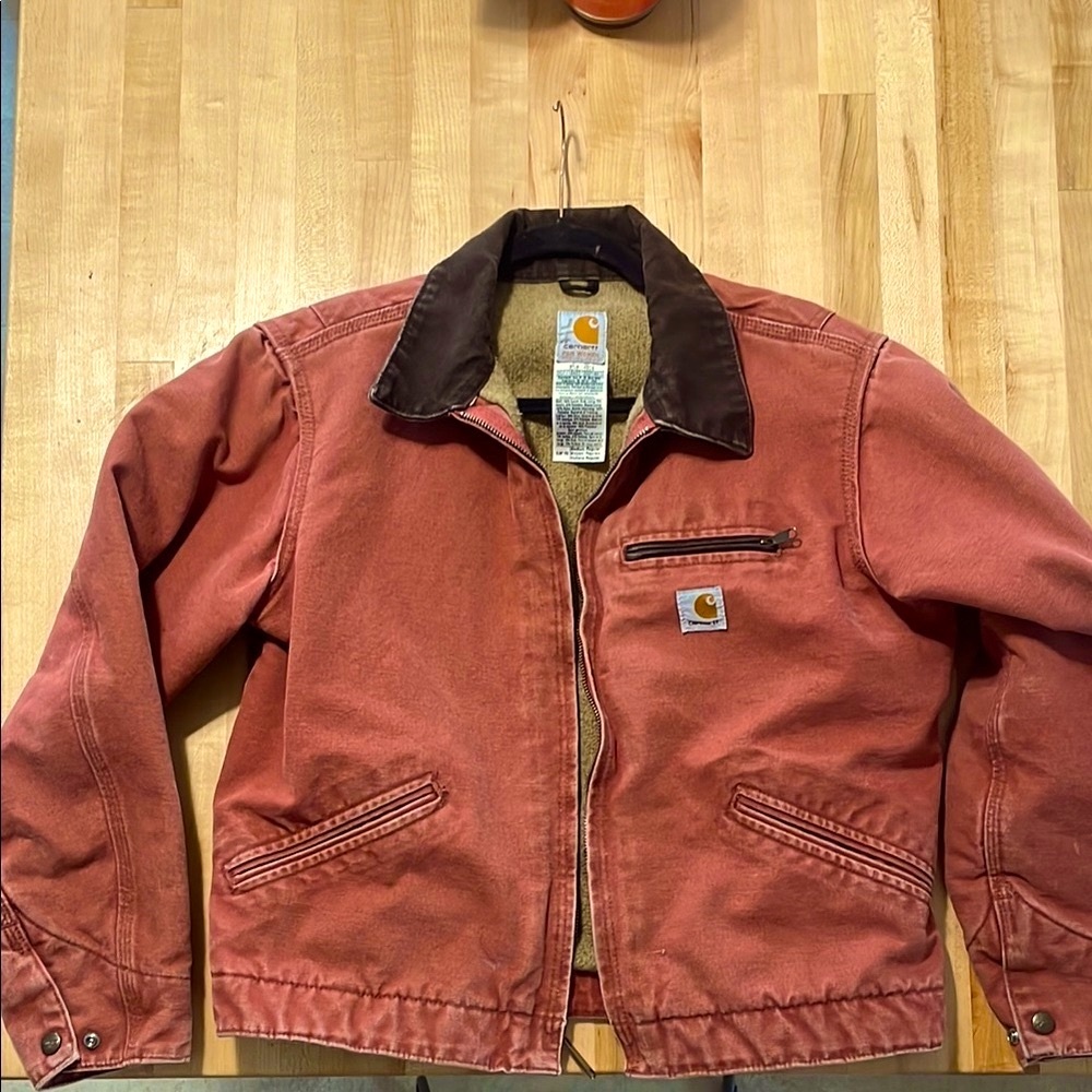 Carhartt Vintage Detroit Jacket Pink Salmon